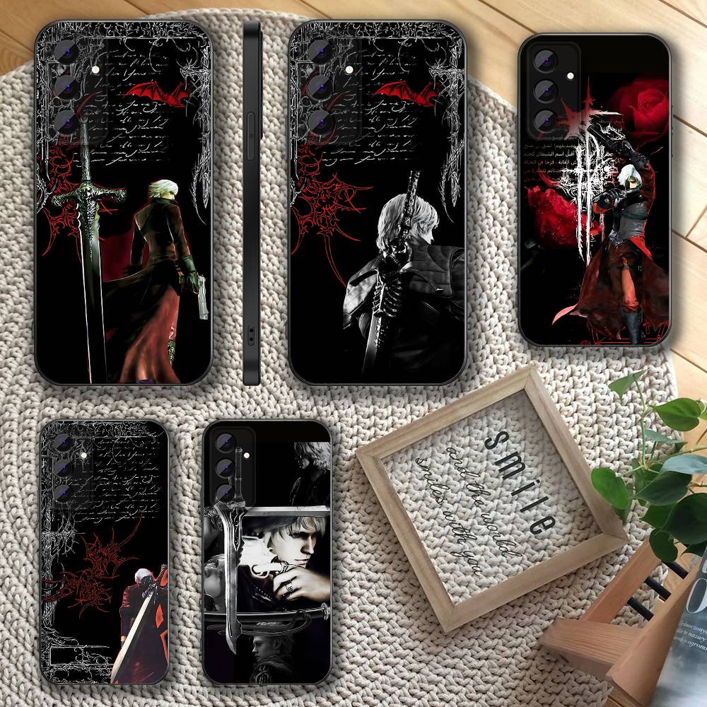 Dante D-Devil M-May Cry D-DMC2 Phone Case For Samsung S 25,24,23,22,30,21,10,9,Ultra,Plus,Lite,FE,4,5 G Soft Black Case