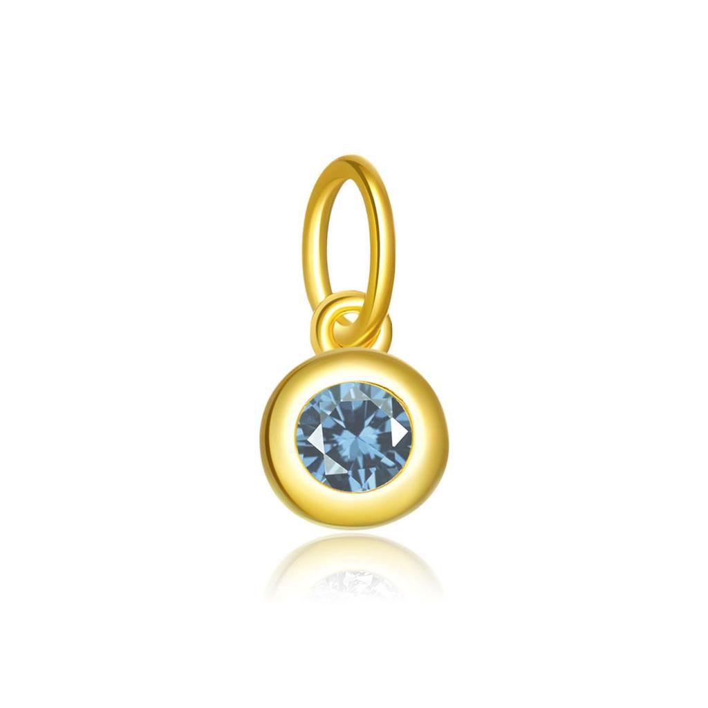 "S925 Sterling Silver Birthstone Pendant Necklace - European & American Design"