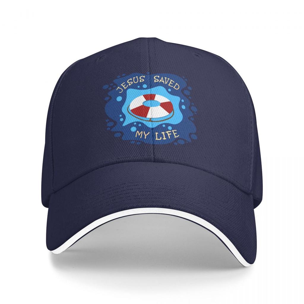 Jesus Saved My Life Baseball Cap hiking hat Beach Bag Fishing cap Big Size Hat Womens Visor Mens