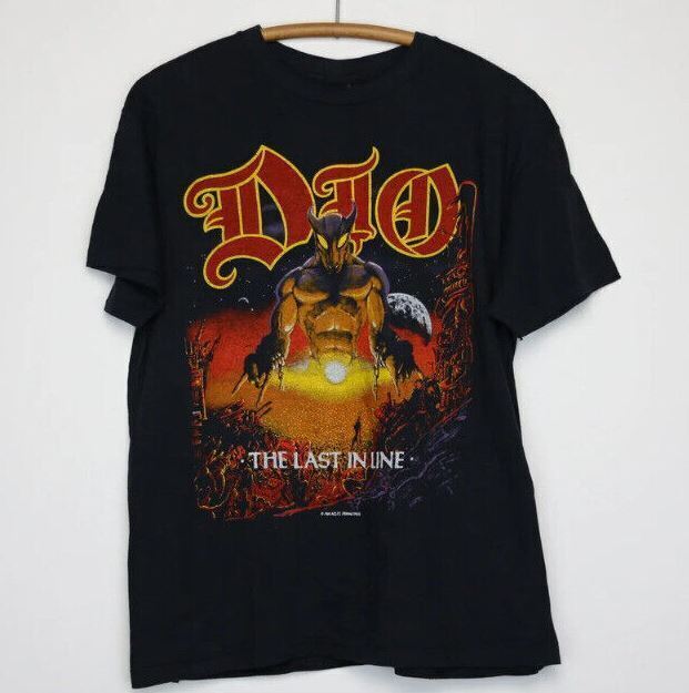 Dio Last In Line Хэви-метал Рок-группа Музыкальная Футболка Новая Унисекс Футболка S