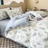 Bedding Four-piece Set, Cotton Pure Cotton Floral Quilt Cover, Bed Sheet Dormitory Three-piece Set