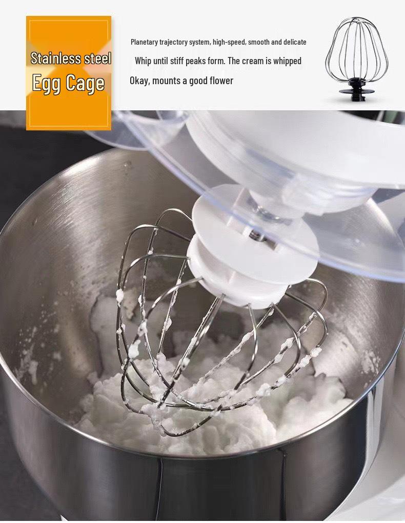 110V Multi-Function Automatic Chef Machine: Dough Kneader, Mixer, Blender, Meat Grinder, Juicer