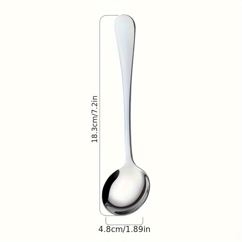 1PC Thickened Stainless Steel Tablespoon - Multipurpose Serving Spoon for Dining, Stirring, Long Handle Coffee Spoon,