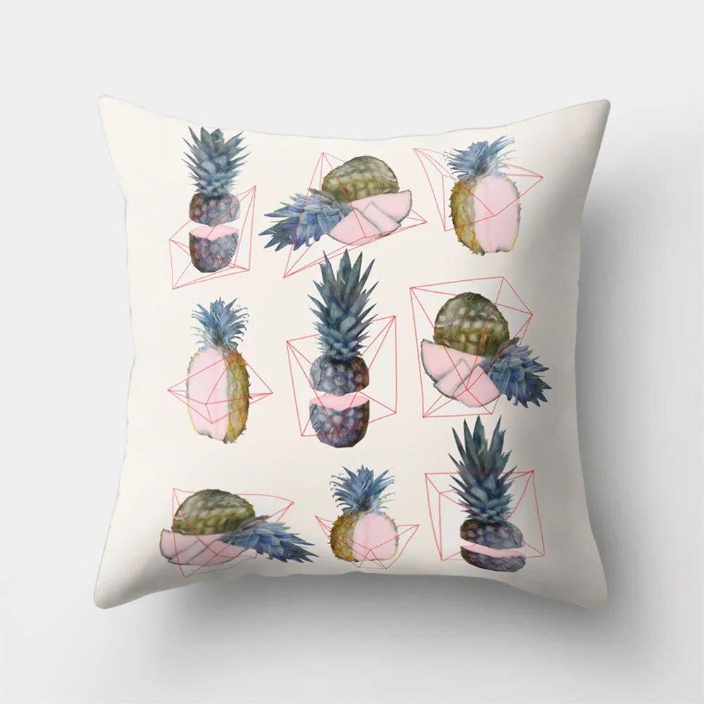 Home Cushion Cover Car Pillow  Pineapple Cartoon   Office   Creative