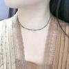 2mm turquoise gemstone necklace