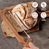 Sourdough Bread Slicer for Homemade Bread Wooden Breads Bow Knife with Stainless Steel Blades Serrated Sourdough Breads Knife