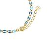 Bracelet - LUXENTER - Shione - Argent 925 - Laque bleue - Or 18k
