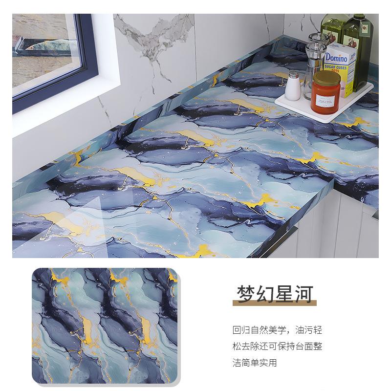 60cm X1/3/5/10m Samolepicí tapeta na zeď Vodotěsná Olejuvzdorná Fólie Mramorová Dekorace Samolepka Kuchyň Koupelna Renovace Dekorativní