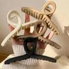 2/4Pcs Women Hair Claw Clip Cross Matte Hairpin Fashion Hairgrips Large Hair Claw Crab Clips Girls Korean Hair Accessories