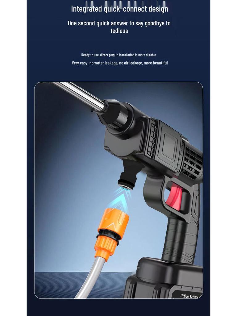 Pistol de apă electric fără fir de înaltă presiune pentru spălarea mașinii