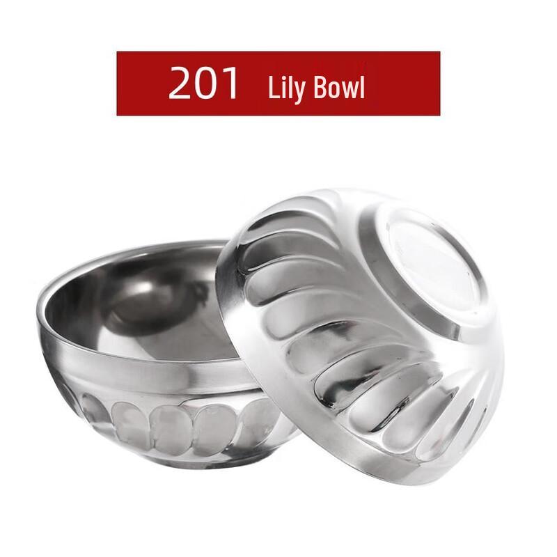 Thickened Stainless Steel Rice Bowls