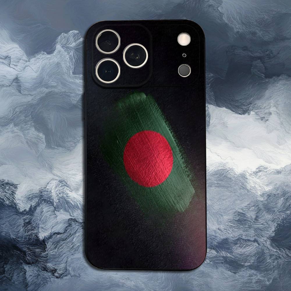 

Bangladesh Flag For iPhone 13,17,11,12,16,14,15,Plus,Pro Max,XS,X,XR,SE,Mini,8,7,Soft Silicone Black Phone Case iPhone13PROMAX