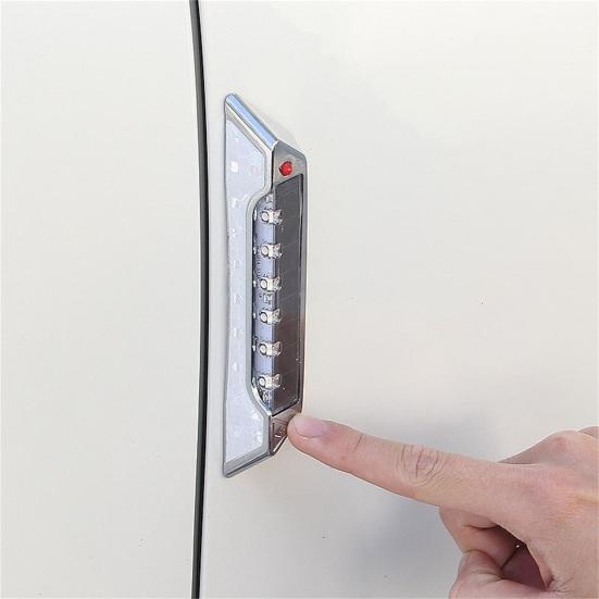 Car Reflective Tape Solar Powered Strong Stickiness Self-adhesive Long Time Use Multi-function Anti Collision Waterproof Wireless Car Door LED