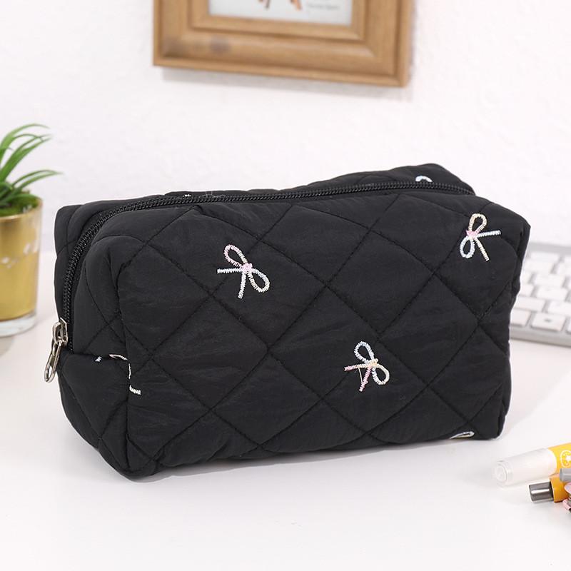 Small Flower Butterfly Bow Makeup Bag With Large Capacity For Travel And Daily Use