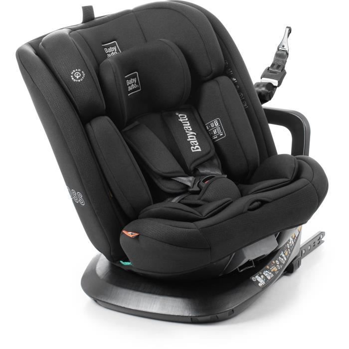 Siège auto - BABYAUTO - ACROSS - Groupe 0/1/2/3 - 40 / 150 cm - I-Size - Isofix - Pivotant - Inclinable - Réducteur - Noir