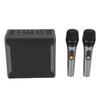Karaoke-Maschine mit 2 kabellosen Mikrofonen für Erwachsene und Kinder, tragbarer Bluetooth-Lautsprecher mit LED-Lichtern, wasserdicht für