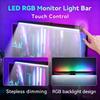 Touch Control Screen Hanging Lamp RGB Atmosphere RGB LED Lighting Monitor Light Bar  Gaming Setup