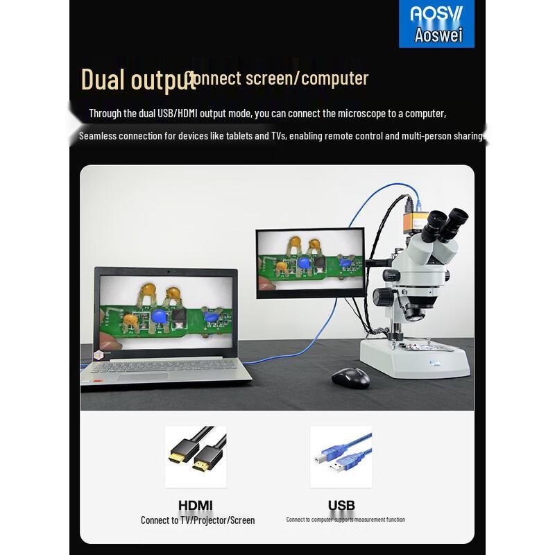 AOSVI W1-HD206 HD Digital Microscope with 14-inch Screen