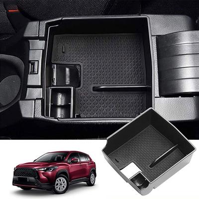 Car Armrest Box EVA Anti Slip Rubber Storage Box For Toyota Corolla Cross 2021 2022 2023 2024 Car Interior Tray