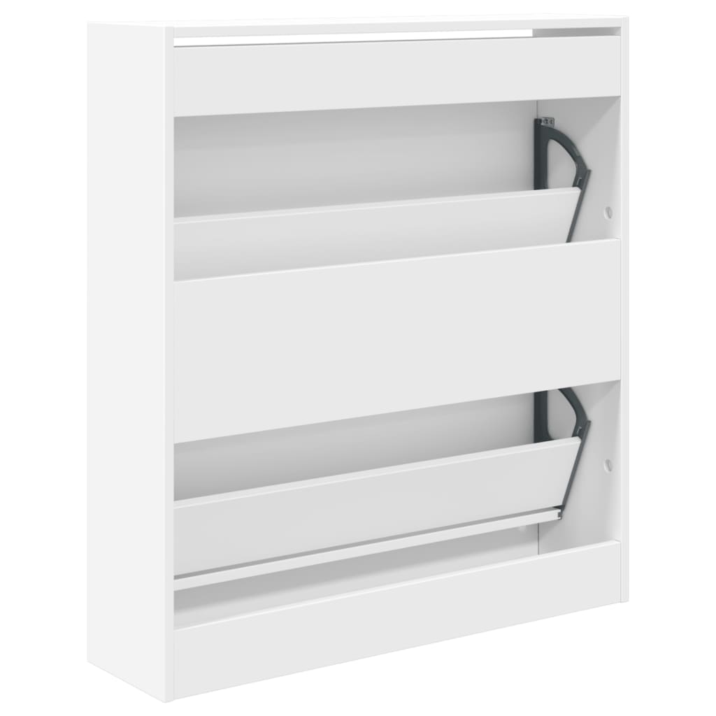 Faltbares Europäisches Freistehendes Schuhregal Für Den Eingangsbereich, Schuhschrank Für Drinnen, 80x21x87,5 Cm
