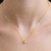 (Silver 925) Petit Fleur Pendant Necklace NZ2525