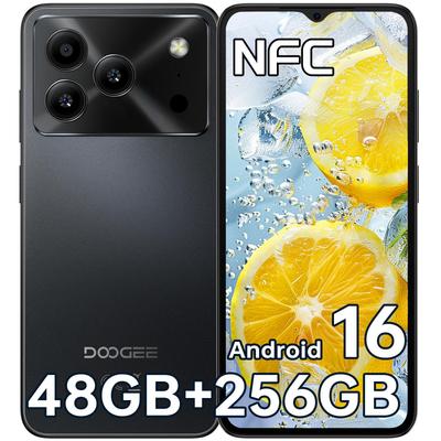 DOOGEE Note56Plus Andriod 16 Odblokowany telefon, Smartfon 48GB+256GB/2TB, Octa Core 6.56" HD+ 90Hz Mobilny 6150mAh, 50MP+8MP, Telefon komórkowy 8.45mm Ultra-cienki