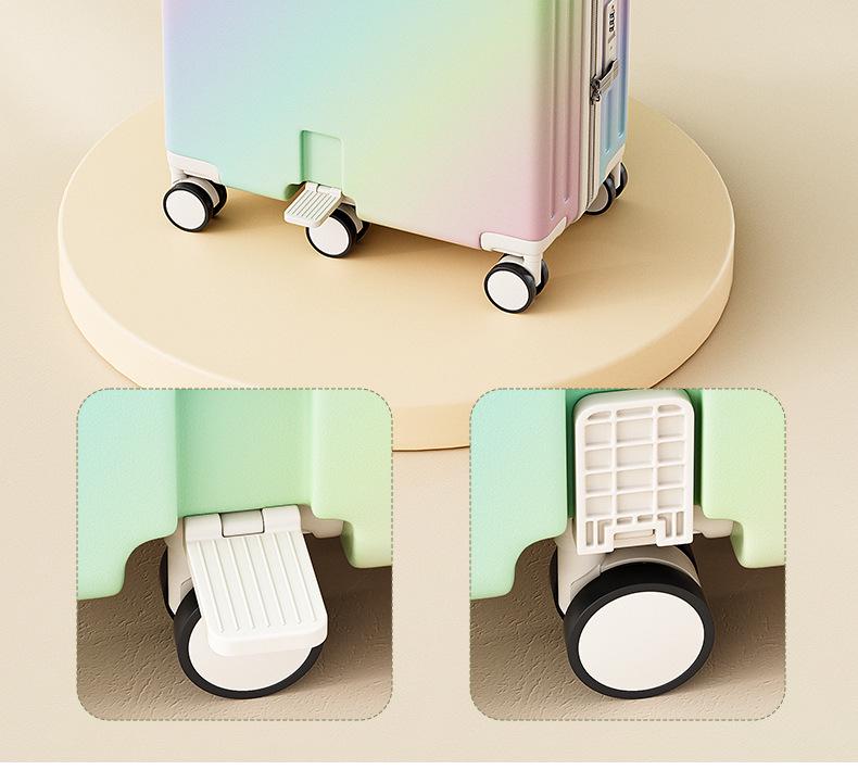 Children's 20" Ride-On Suitcase with 6 Wheels and Universal Trolley Handle