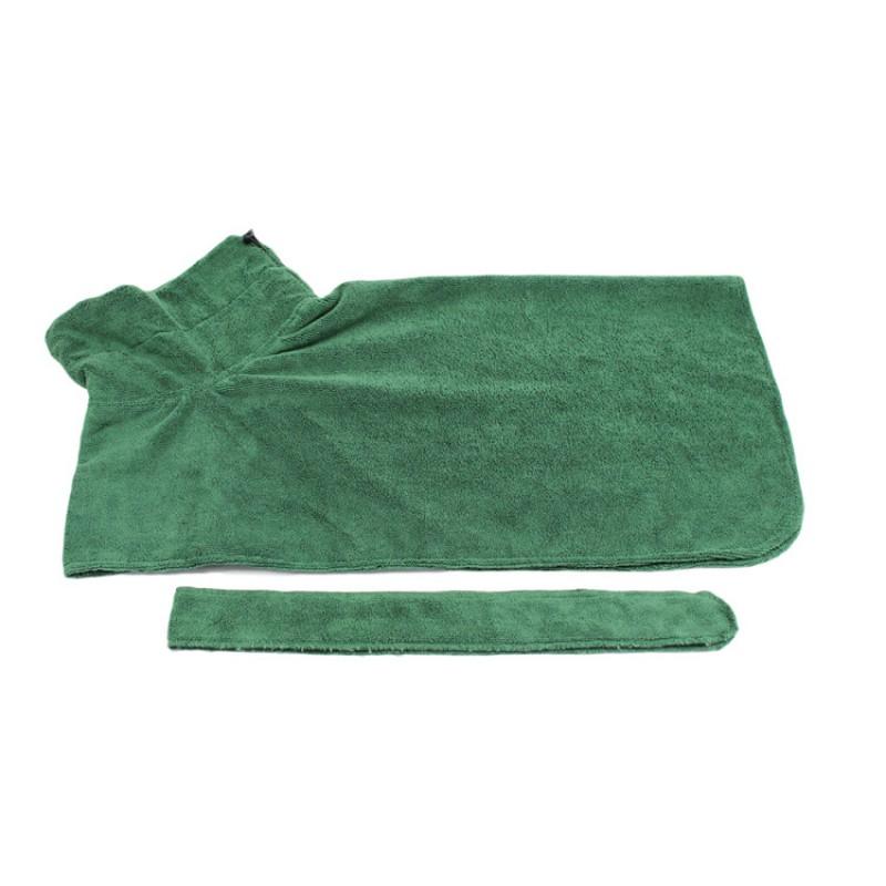Quick-Dry Pet Hooded Towel Robe Super Absorbent Microfiber Dog Cat Bath Wrap Small Medium Large Breeds