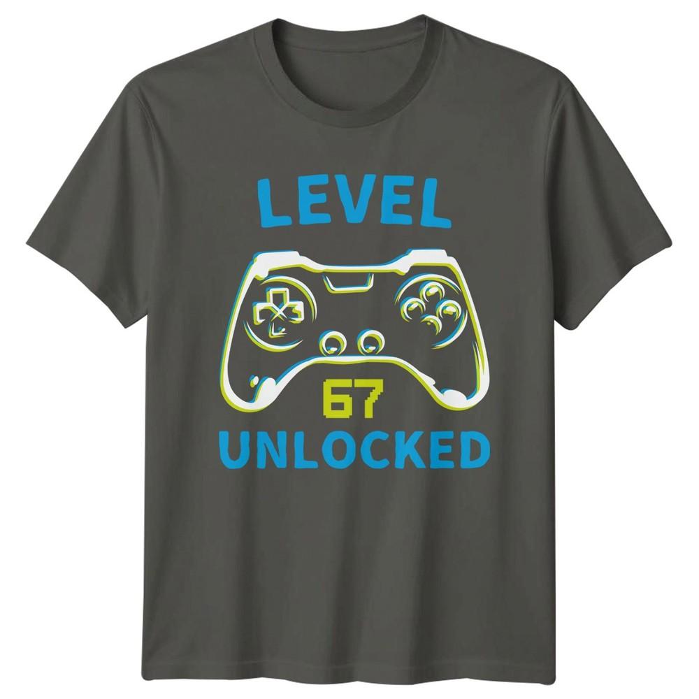 Level 67 Unlocked TShirt Retro Gaming Gaming 67th Birthday S