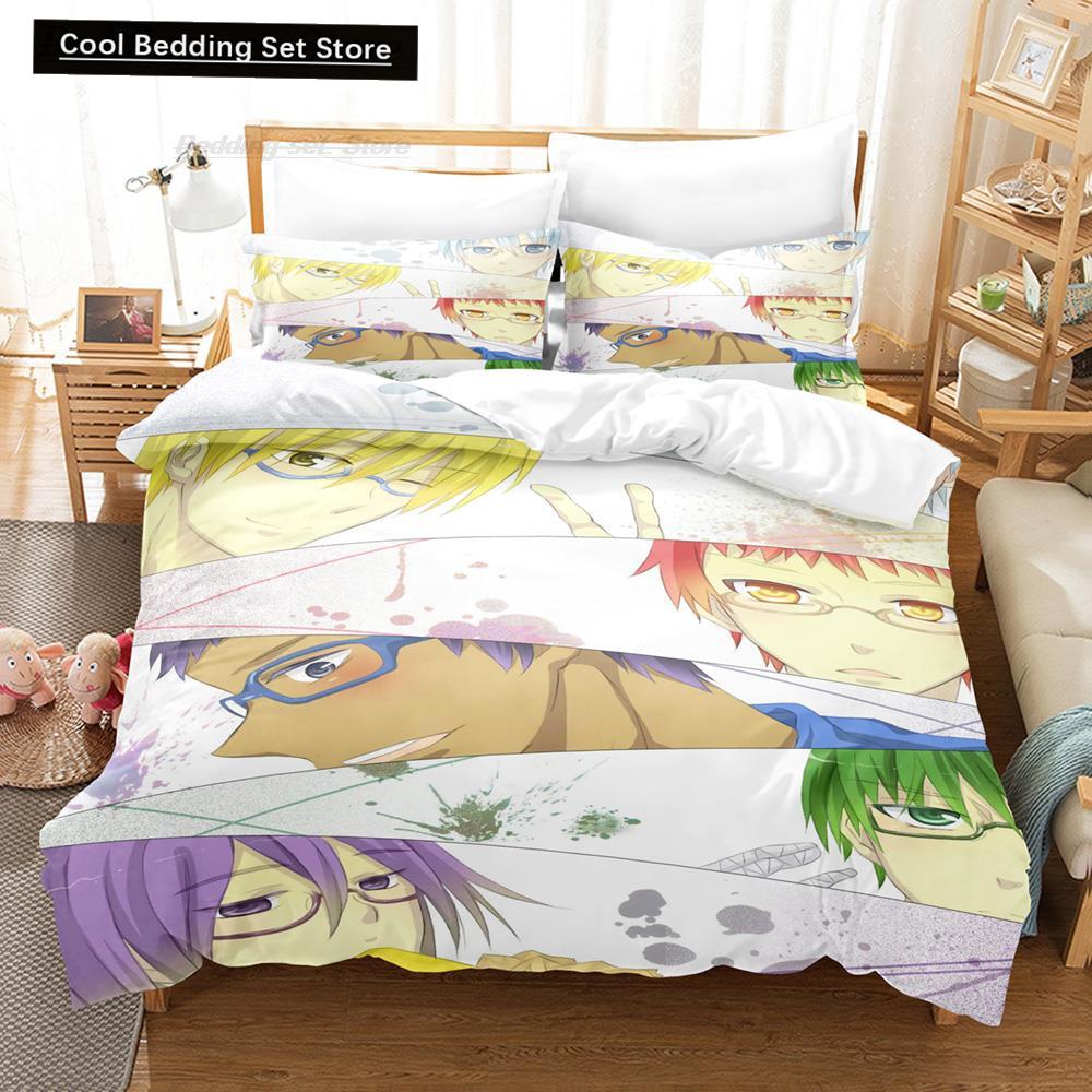 New 3D Print Cartoon Kuroko's Basketball Bedding Set Single Twin Full Queen King Size Bed Set Adult Kid Bedroom Duvet Cover Sets