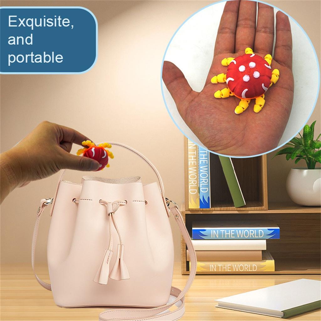 Портативные игрушки морские животные, напечатанные на 3D-принтере, карманный питомец медуза, персонализированные креативные игрушки для снятия стресса