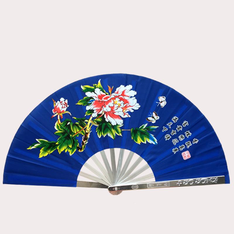 

Веер Тай Чи Кунг-Фу из нержавеющей стали, ребра веера из сплава, утренние упражнения, ручной абанико, реквизит для выступлений по китайским боевым искусствам, вентилятор