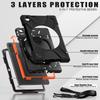 360 Rotating Kids Case Universal For Lenovo Tab S10 10.1" 2025 K10C TB-311FU TB-311XU Heavy Duty Stand Cover With Shoulder Strap