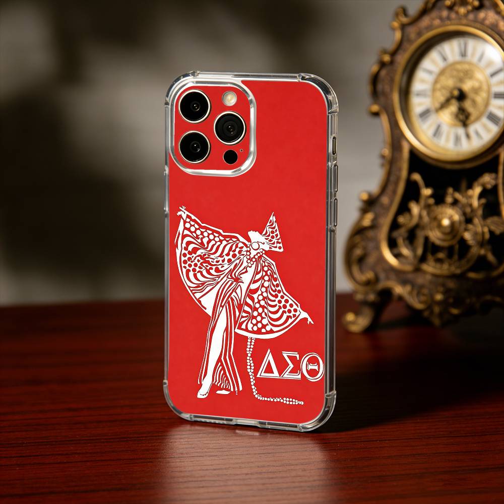 D-Delta S-Sigma Theta Phone Case For iPhone17,16,15,14,13Pro Max,us,Soft Silicone Transparent Cover