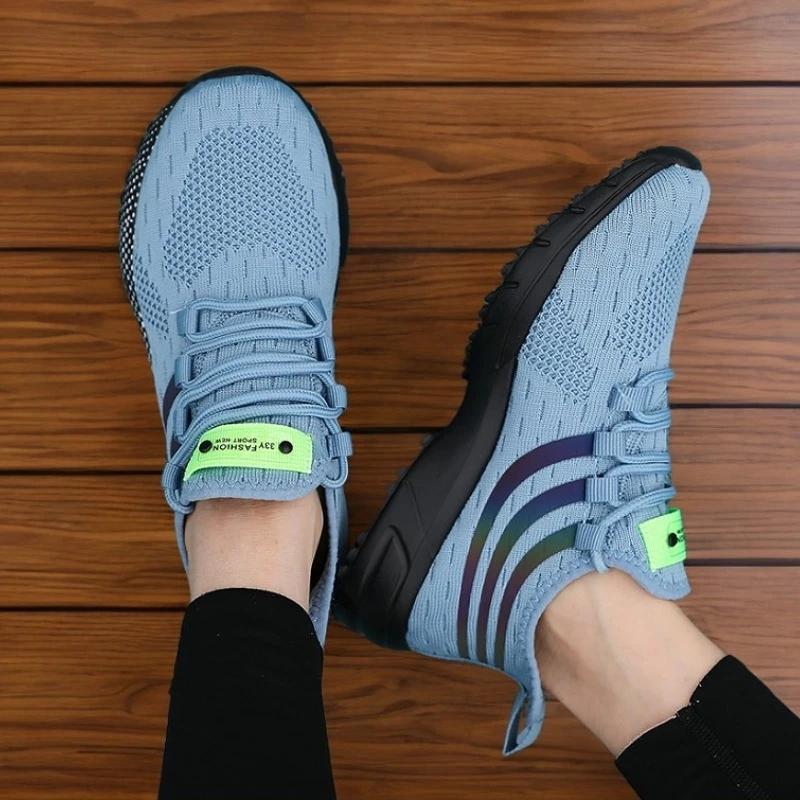 Green Jogging Fitness Shoes for Men with Non Slip Soles Shock-absorbing and Comfortable Sports Shoes 2025 New Summer Shoes Sale