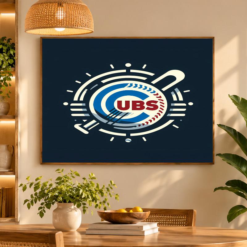 5D Diamond Painting Chicago Cubs DIY Full Drill Diamond Art Kit Home Decoration