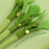 3Pcs Bells Equipped Cats Chew Toy Interactive Realistic Celery Shape Silvervine Enhances Felt Plaything For Indoor Pet