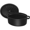 Кокотница Zwilling Staub овальная 49,3×41 см черная 12 л (40509-509-0)