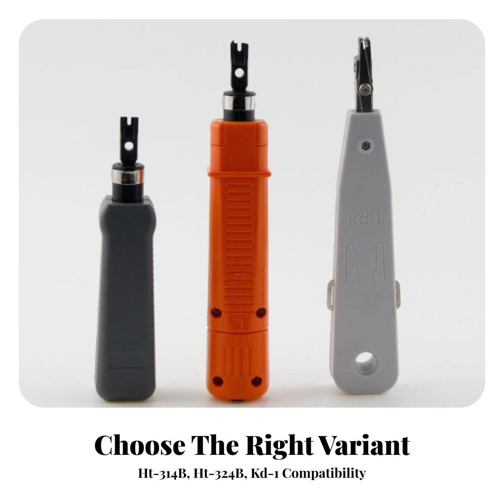 Non-Slip Cable Punch down Tool Long-Lasting with Reversible