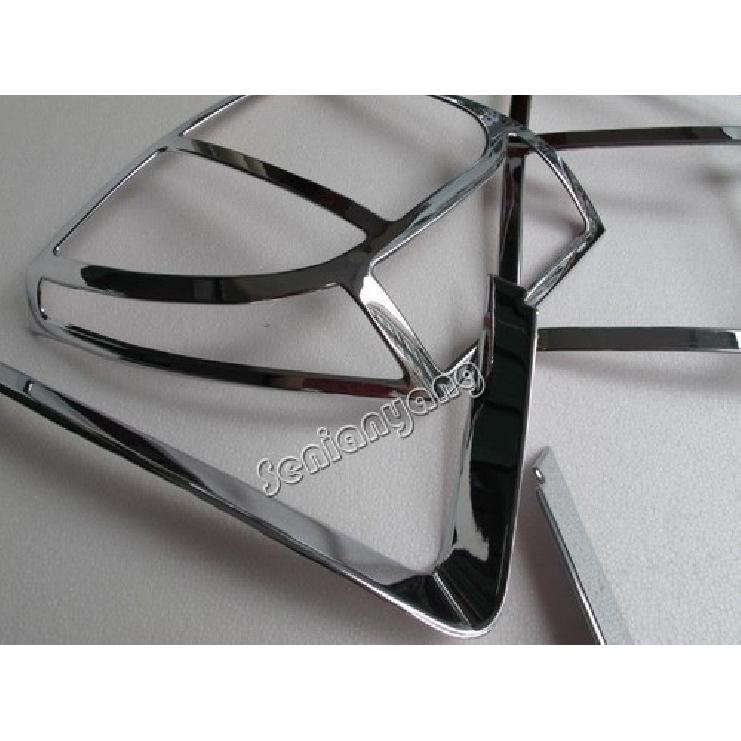 Head Tail light lamp cover trim Chrome for 2011-2016 JEEP Compass