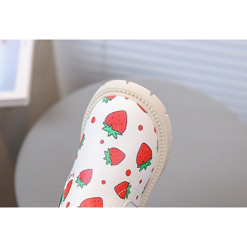 Neue Kinder Knöchelboots Mädchen Bemalt Weiche Sohle Leicht Bequem Rutschfest Koreanischer Stil Kurze Stiefel
