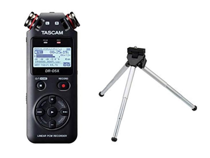 

TASCAM - Стереофонический линейный PCM-рекордер с USB-аудиоинтерфейсом DR-05X + комплект мини-штатива