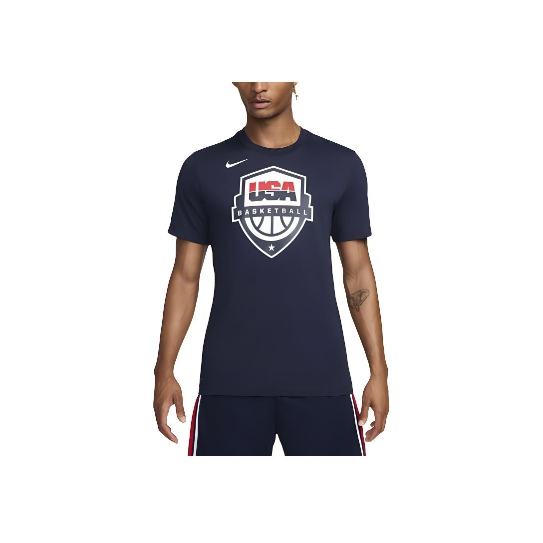 

Nike Logo Round Neck Pullover Short Sleeve T-Shirt Men T-Shirts Obsidian FQ3634-451 XXL