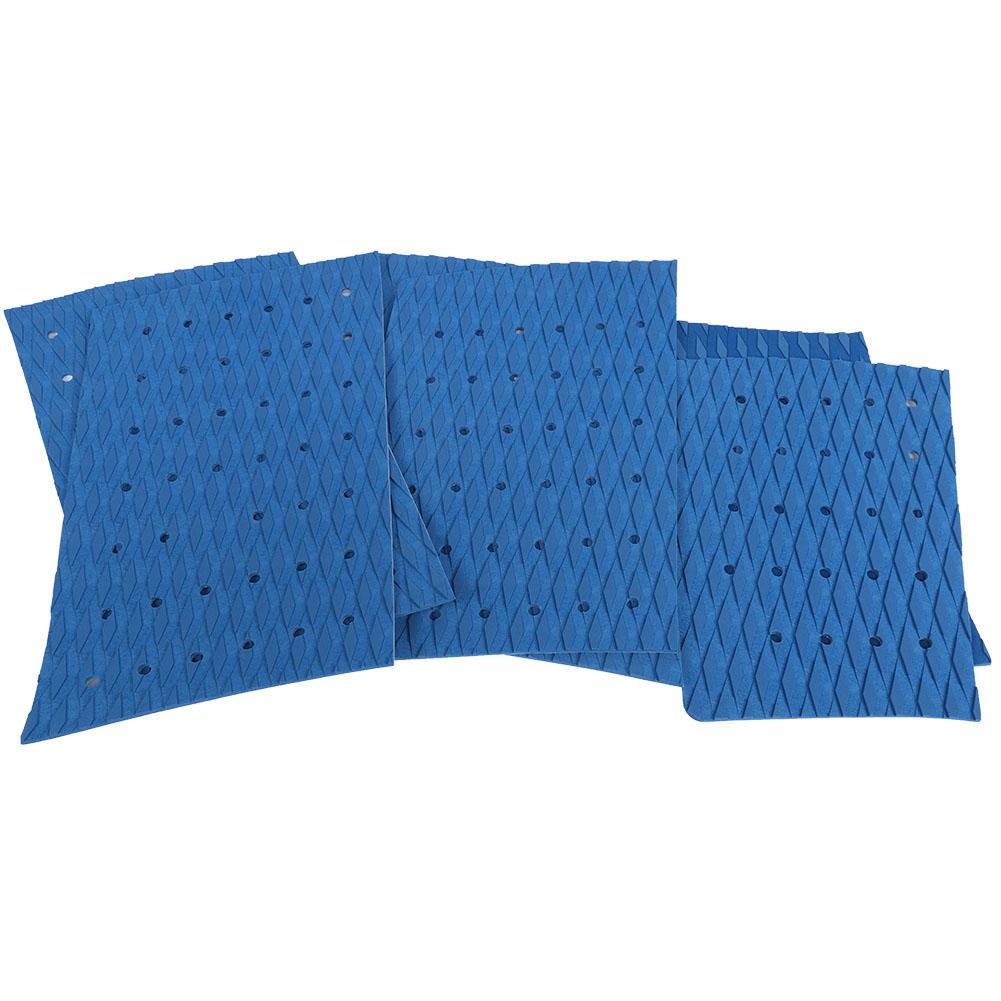 6PCS EVA Anti Slip Full Deck Grip Surfboard Boat Yacht Traction Pad Mat Decoration (Blue)
