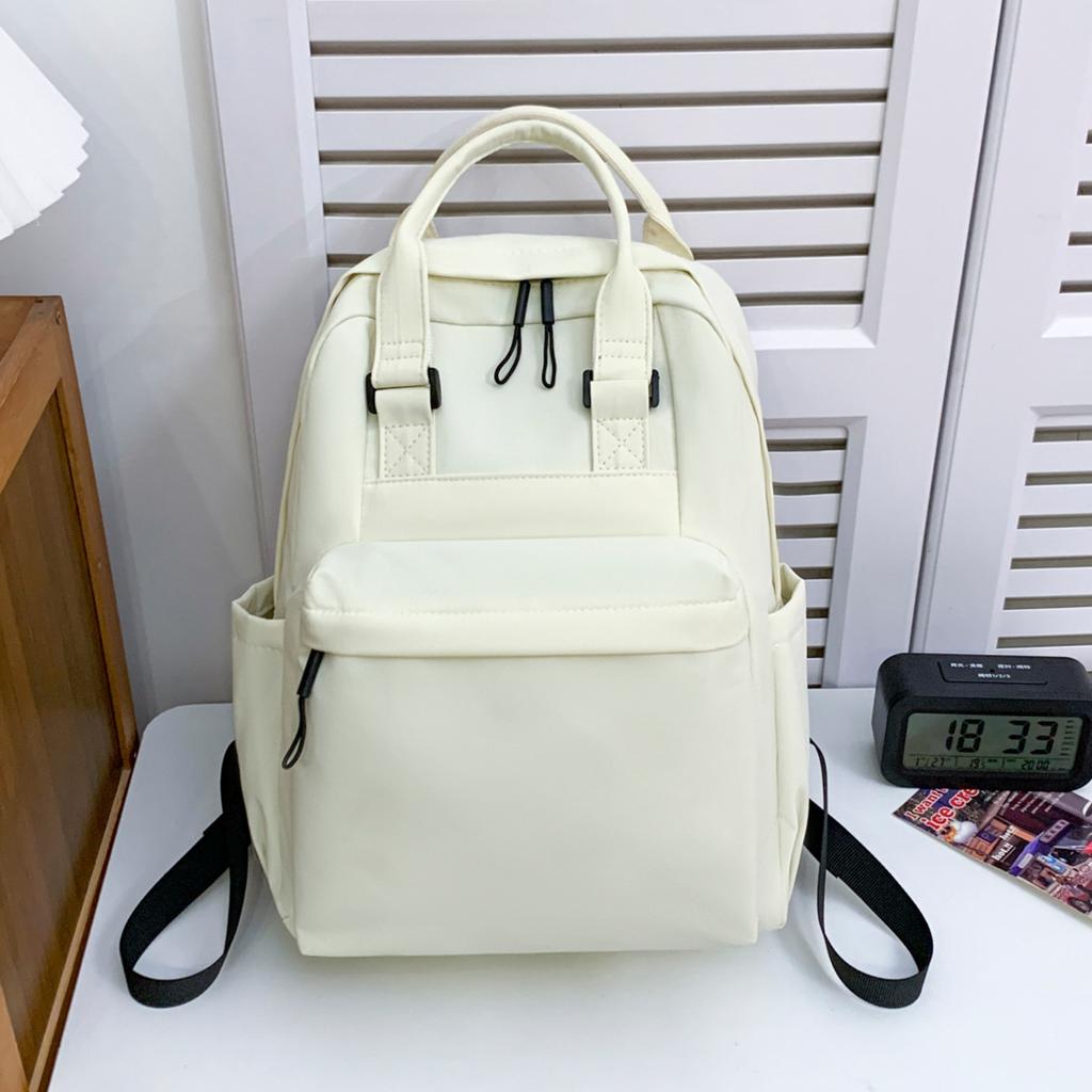 Schoolbag Backpack Women's New Versatile Canvas Bag Light Commuter Travel Backpack Large Capacity Student School Bag Women's Bag