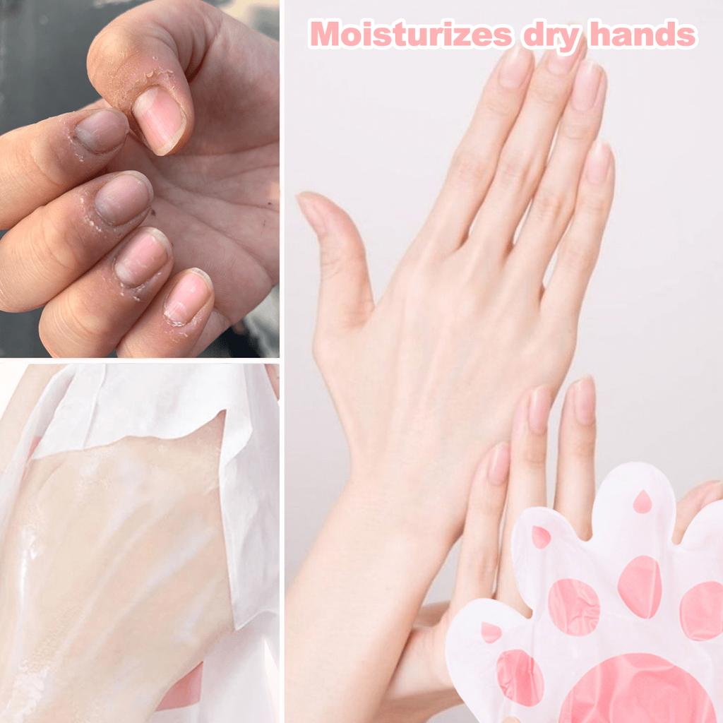 10 Pairs Cat Paw Hydrating Hand Mask, Moisturizing And Hydrating Gloves,Fade Fine Lines,Moisturize A