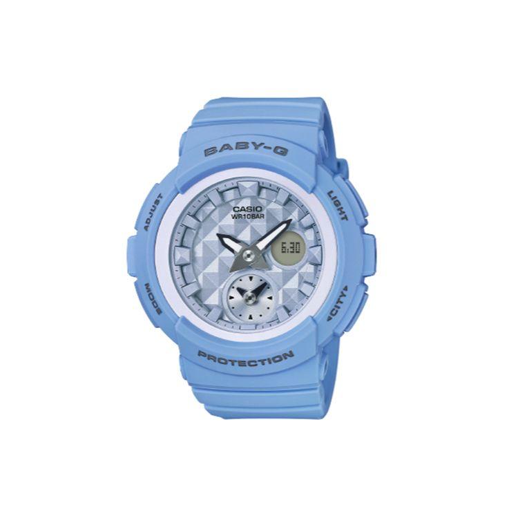 Casio Men's Blue Baby-G Series Themed Dual Time Function Watch Quartz Movet Resin Strap Wo Watches Bga-190Be-2A