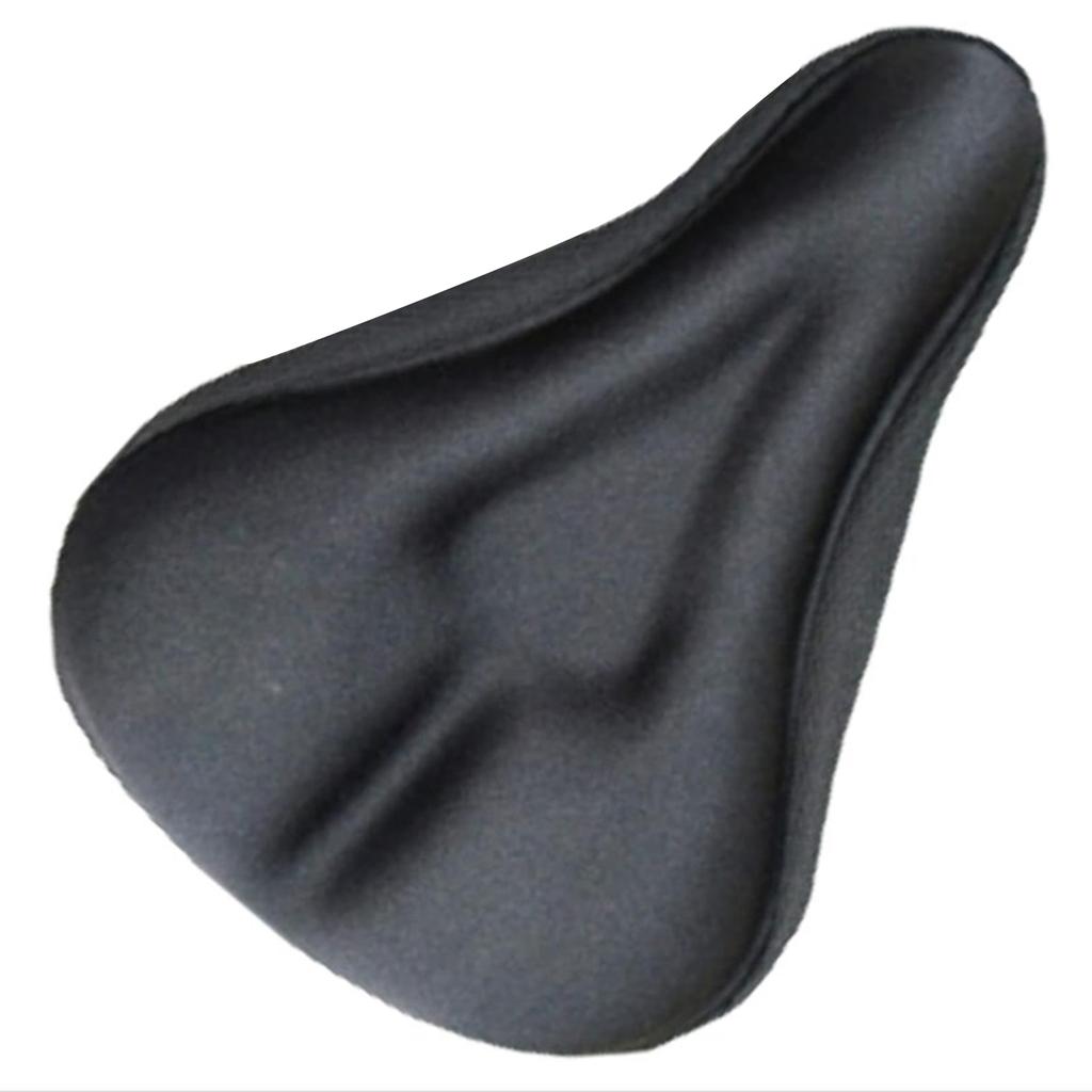 3D Soft Bicycle Seat Cover Thickened Widened Bike Saddles Lightweight Black Bike Replacement Seat Suitable for Women and Men