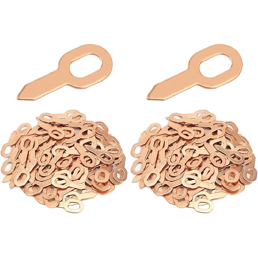 QWORK Dent Puller Rings, 100 Pcs Dent Pulling Straight Washer, Metal Shrink Repair Tool For Panel Welder Spot Welding Machine Consumables