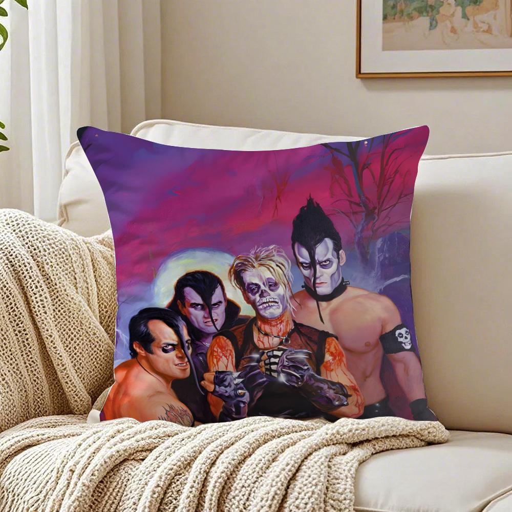 Band Punk T-The M-Misfits Cushion Cover Pillowcase Anti-Dustmite Living Room Sofa Decor Cushion Room